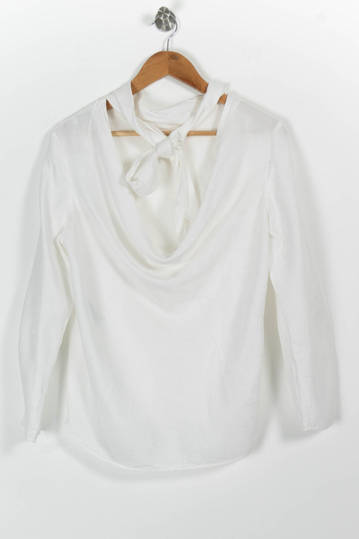 Blouse Blanche - Taille M/38 de la marque Sandro | PARAD85806 - Vendu par Paradigme - Image 4