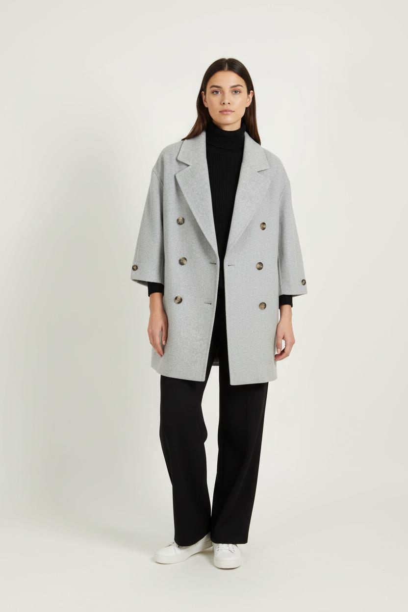 Manteau Gris - Taille M/38 de la marque American Vintage | PARAD85809 - Vendu par Paradigme - Image 1