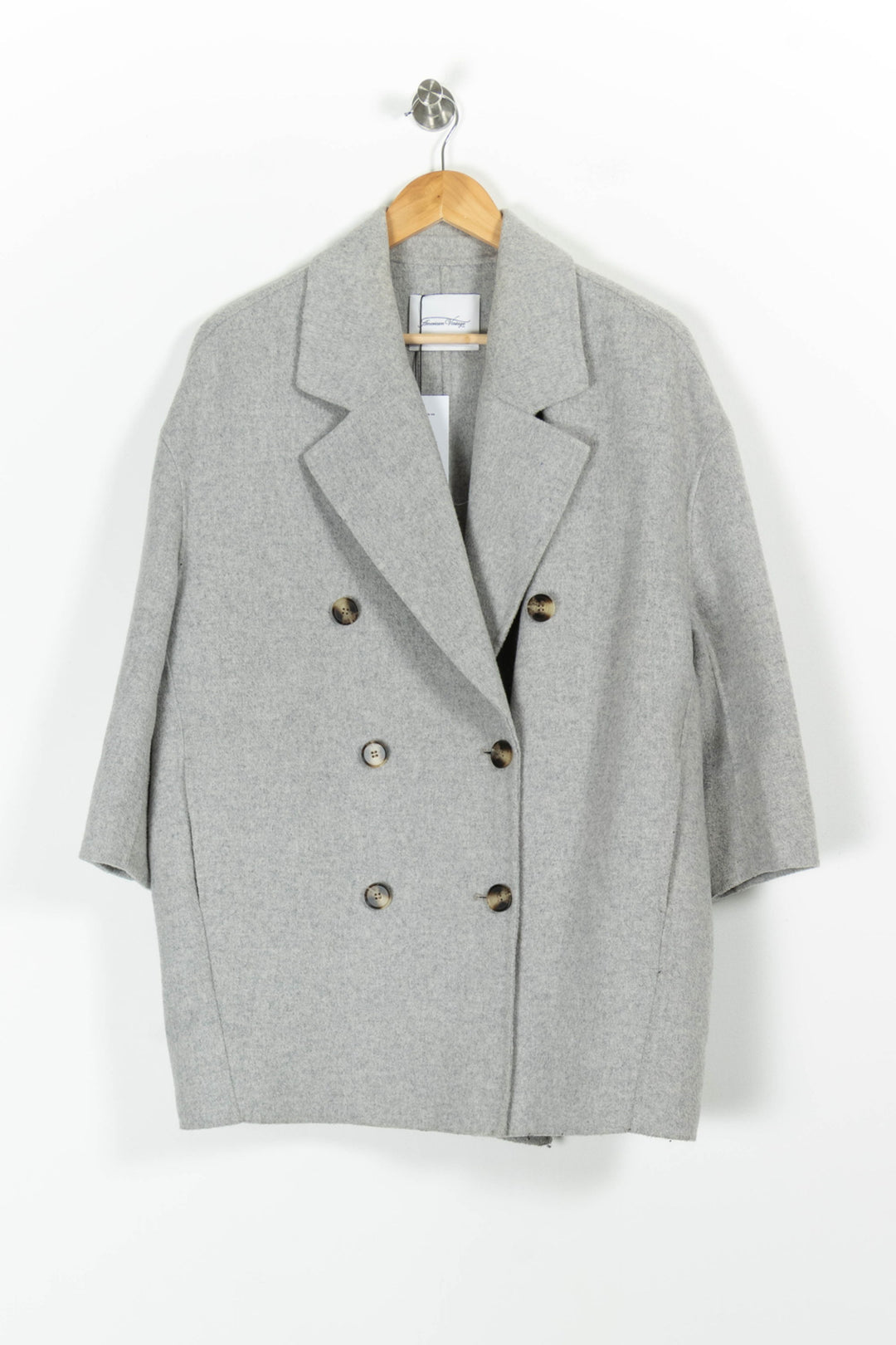 Manteau Gris - Taille M/38 de la marque American Vintage | PARAD85809 - Vendu par Paradigme - Image 2