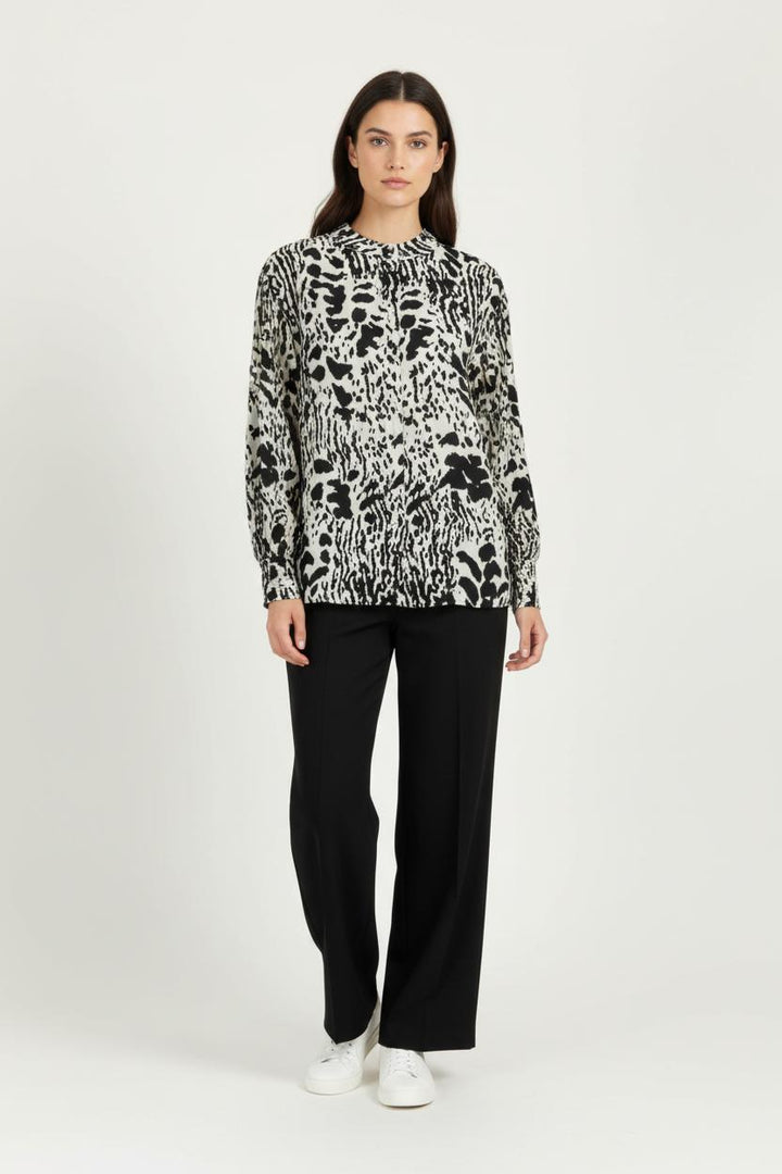 Chemise Noire et Blanche - Taille M/38 de la marque ba&sh | PARAD85811 - Vendu par Paradigme - Image 1