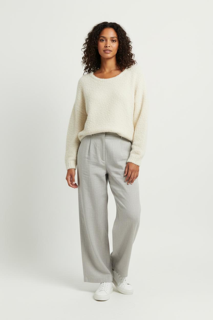 Pull Blanc - Taille XS/34 de la marque American Vintage | PARAD85813 - Vendu par Paradigme - Image 1
