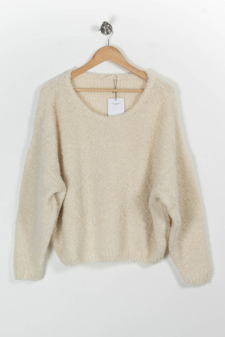 Pull Blanc - Taille XS/34 de la marque American Vintage | PARAD85813 - Vendu par Paradigme - Image 2