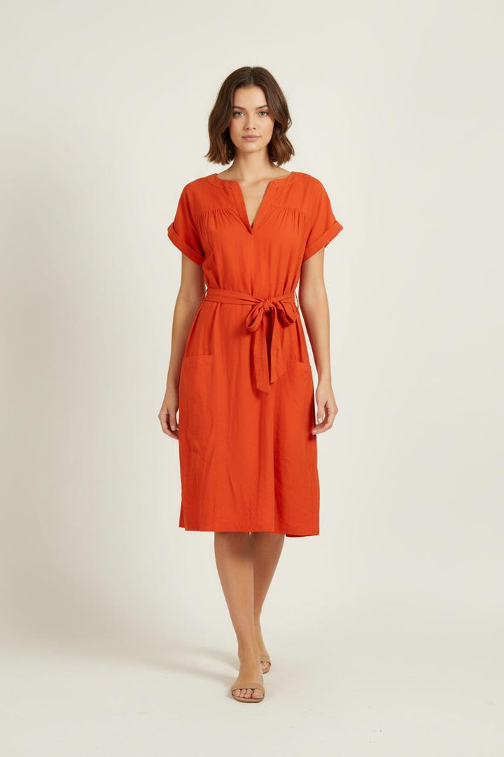 Robe Midi Orange - Taille S/36 de la marque Comptoir des Cotonniers | PARAD85815 - Vendu par Paradigme - Image 1