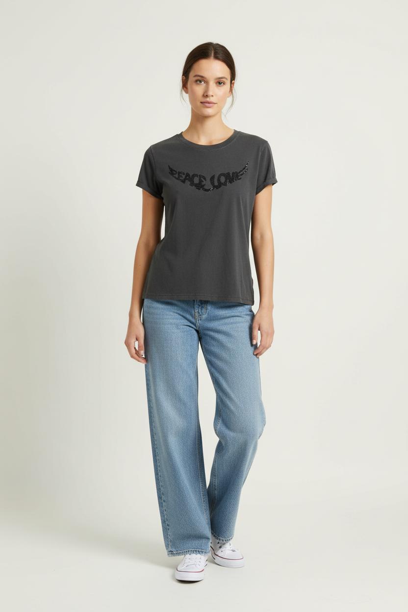 Tee-shirt Gris - Taille S/36 de la marque Zadig&Voltaire | PARAD85828 - Vendu par Paradigme - Image 1
