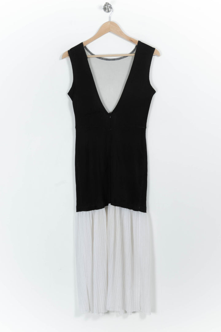 Robe longue noire et blanche - Taille M/38 de la marque Sandro | PARAD85831 - Vendu par Paradigme - Image 4