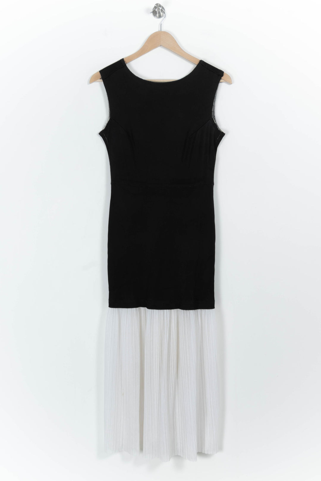 Robe longue noire et blanche - Taille M/38 de la marque Sandro | PARAD85831 - Vendu par Paradigme - Image 2