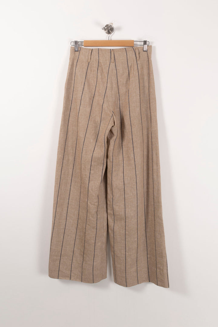Pantalon Large Beige et Bleu - Taille S/36 de la marque Diega | PARAD85834 - Vendu par Paradigme - Image 4