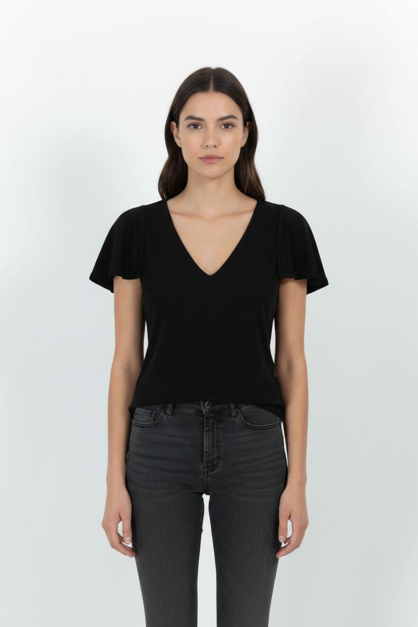 Blouse Noire - Taille L/40 de la marque Maje | PARAD85835 - Vendu par Paradigme - Image 1