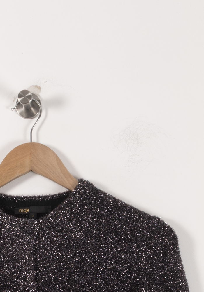 Cardigan Noir - Taille S/36 de la marque Maje | PARAD85840 - Vendu par Paradigme - Image 3