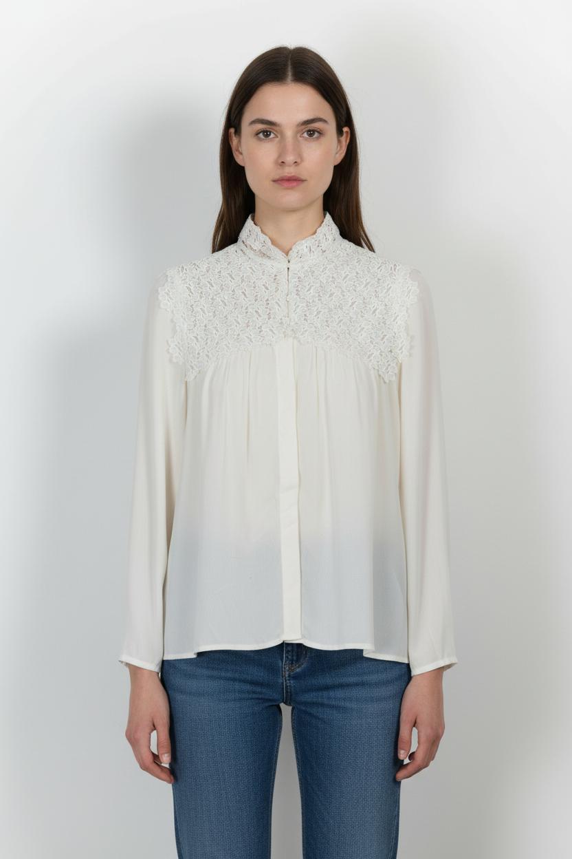 Chemise Blanche - Taille M/38 de la marque Maje | PARAD85841 - Vendu par Paradigme - Image 1