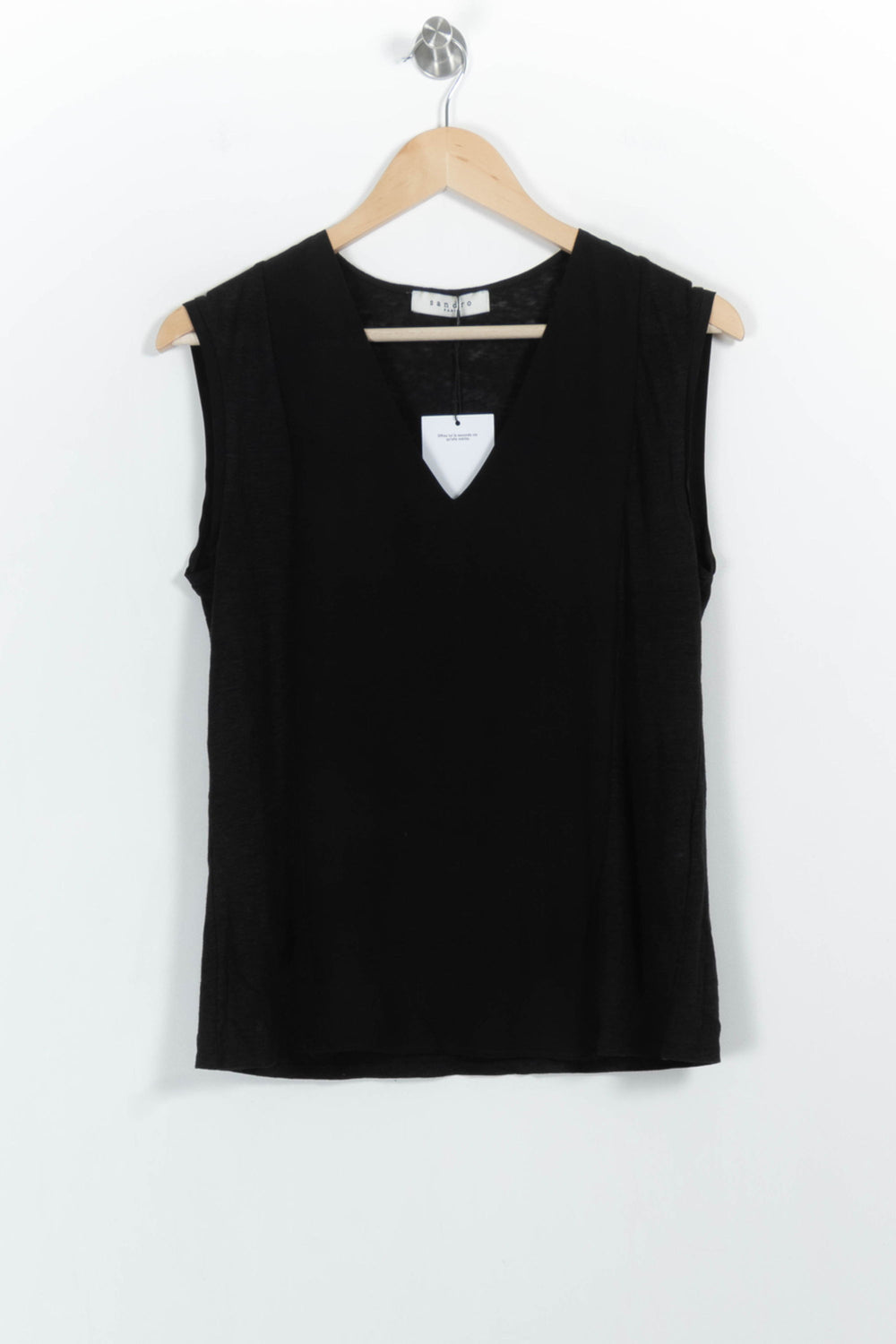 Débardeur Noir - Taille S/36 de la marque Sandro | PARAD85842 - Vendu par Paradigme - Image 2