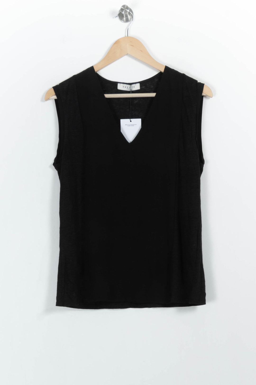 Débardeur Noir - Taille S/36 de la marque Sandro | PARAD85842 - Vendu par Paradigme - Image 2