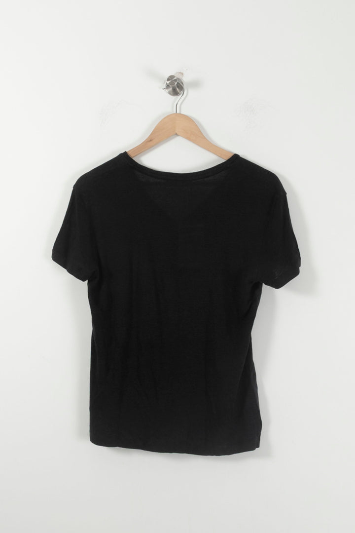 Tee-shirt Noir - Taille S/36 de la marque Sandro | PARAD85846 - Vendu par Paradigme - Image 4