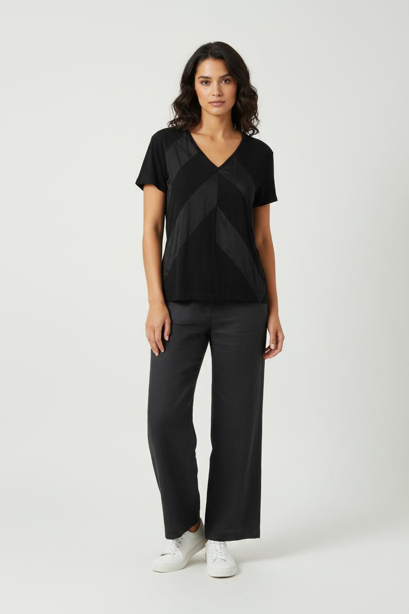 Tee-shirt Noir - Taille S/36 de la marque Sandro | PARAD85846 - Vendu par Paradigme - Image 1