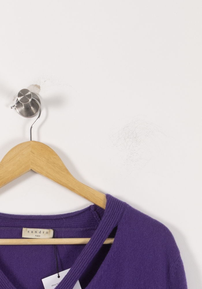 Pull Violet - Taille M/38 de la marque Sandro | PARAD85848 - Vendu par Paradigme - Image 3