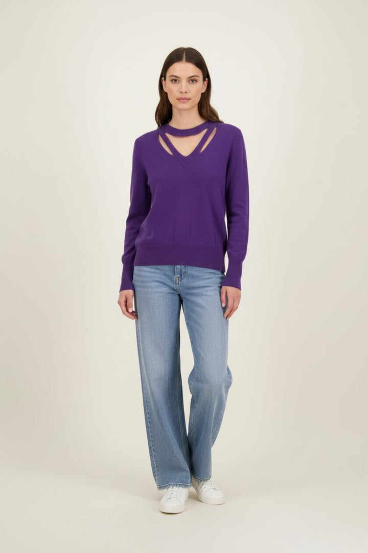 Pull Violet - Taille M/38 de la marque Sandro | PARAD85848 - Vendu par Paradigme - Image 1