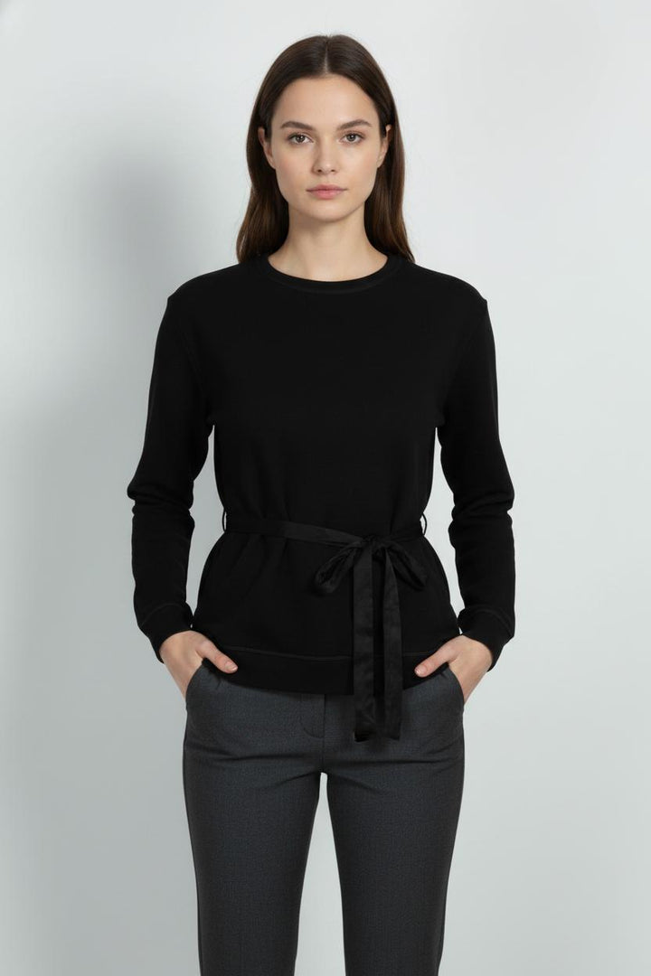 Sweatshirt Noir - Taille M/38 de la marque Sandro | PARAD85850 - Vendu par Paradigme - Image 1