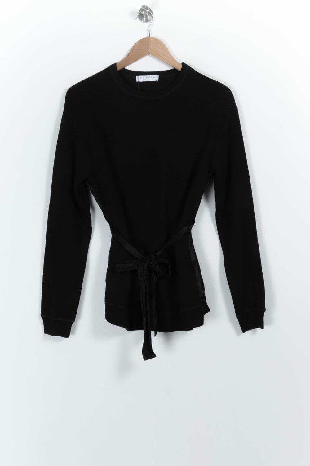 Sweatshirt Noir - Taille M/38 de la marque Sandro | PARAD85850 - Vendu par Paradigme - Image 2