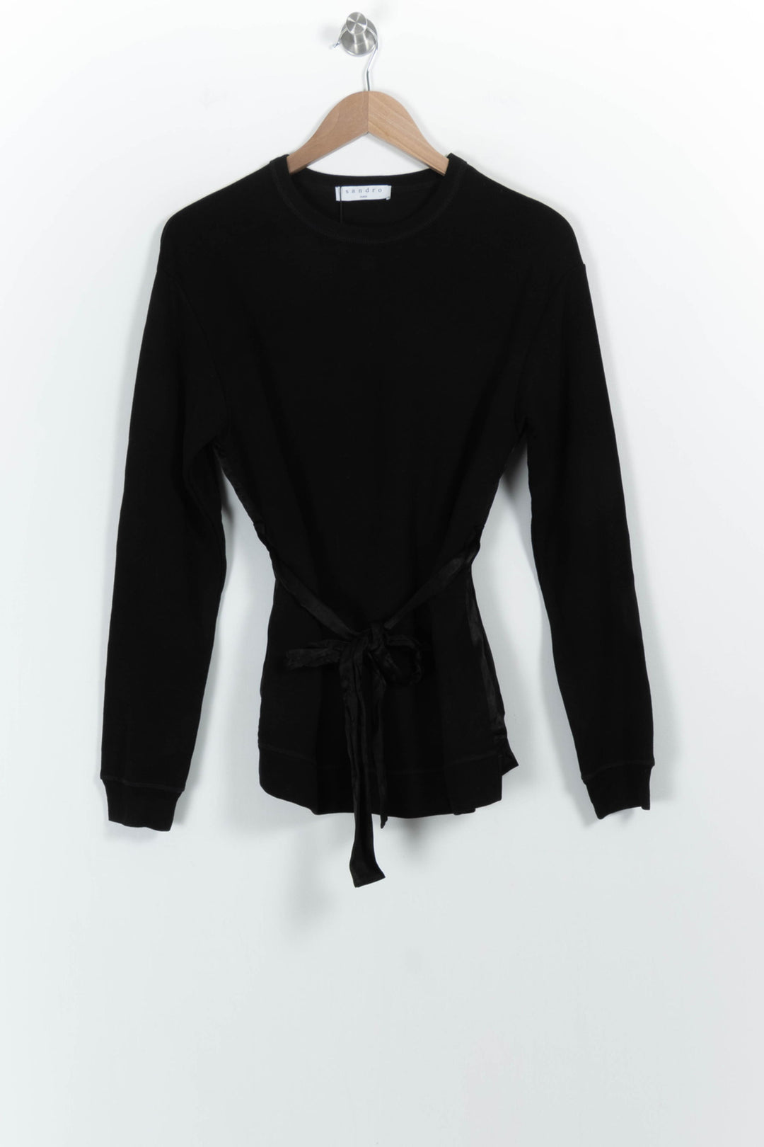 Sweatshirt Noir - Taille M/38 de la marque Sandro | PARAD85850 - Vendu par Paradigme - Image 2
