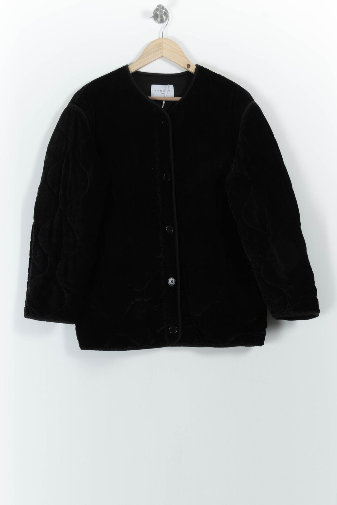 Veste Noire - Taille S/36 de la marque Sandro | PARAD85855 - Vendu par Paradigme - Image 2