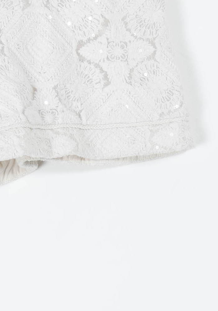 Short Dentelle Beige - Taille S/36 de la marque Maje | PARAD85857 - Vendu par Paradigme - Image 3