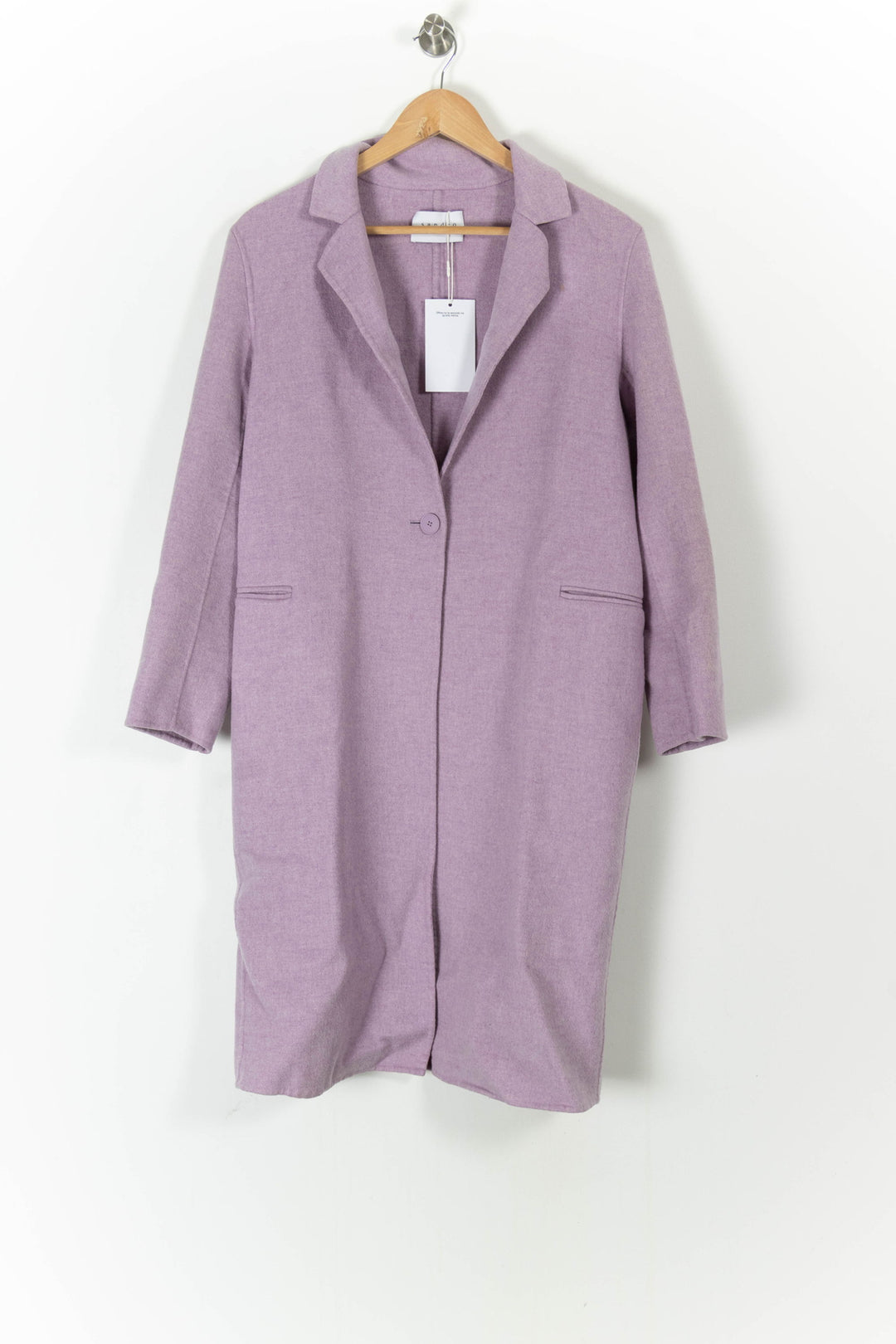 Manteau Violet - Taille S/36 de la marque Sandro | PARAD85858 - Vendu par Paradigme - Image 2