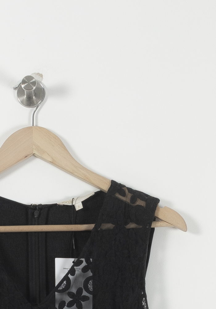Robe Sans Manches Noire et Beige - Taille M/38 de la marque Maje | PARAD85867 - Vendu par Paradigme - Image 3