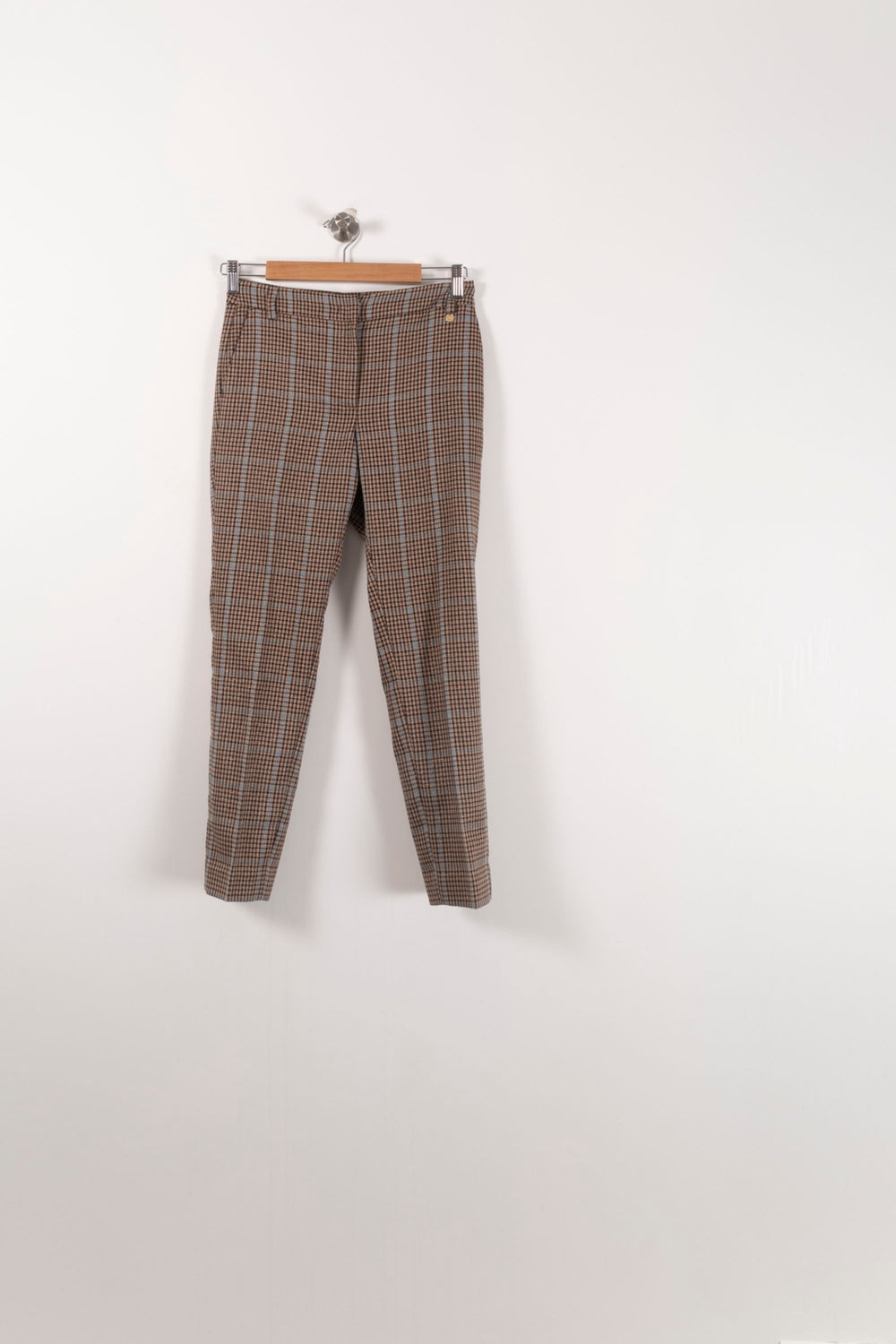 Pantalon Carreaux Marron et Beige - Taille XS/34 de la marque Liu Jo | PARAD85869 - Vendu par Paradigme - Image 2