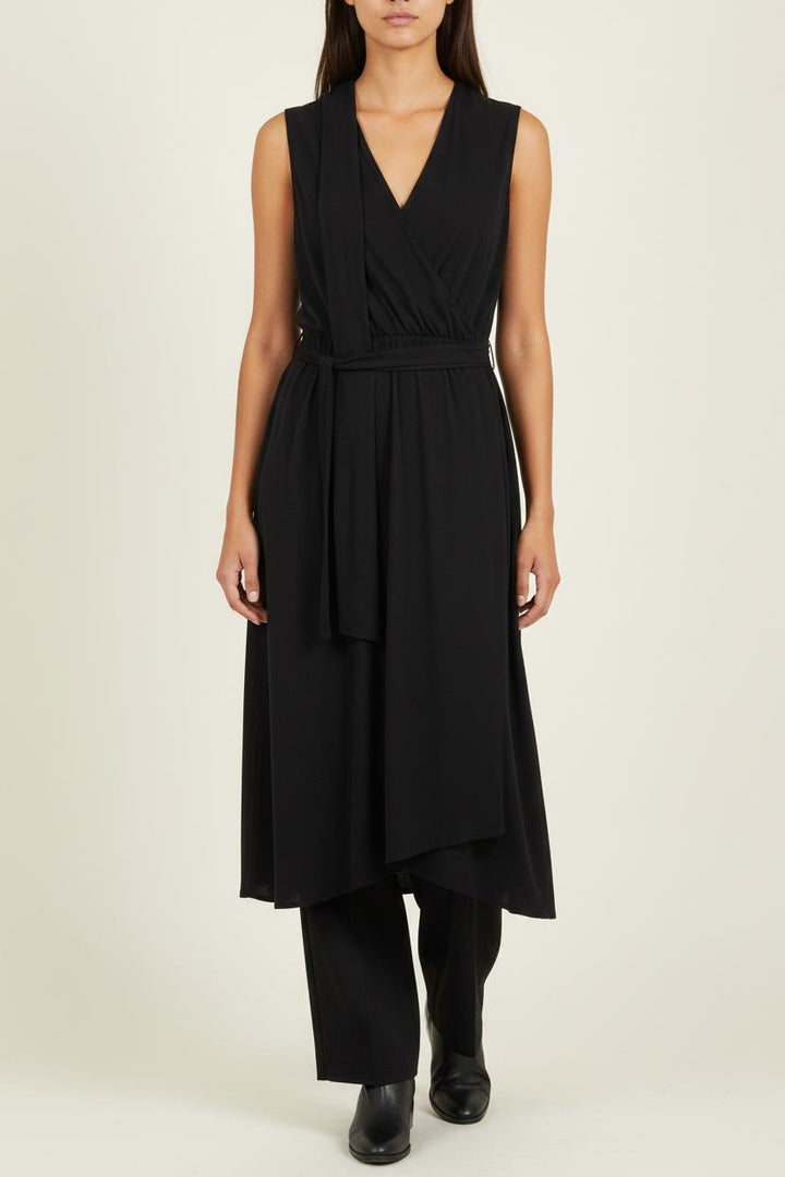 Robe Midi Noire - Taille S/36 de la marque Maje | PARAD85870 - Vendu par Paradigme - Image 1