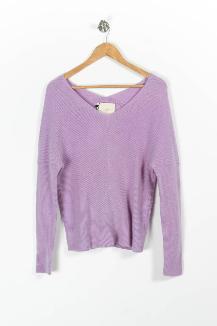 Pull Violet - Taille S/36 de la marque Maje | PARAD85947 - Vendu par Paradigme - Image 2