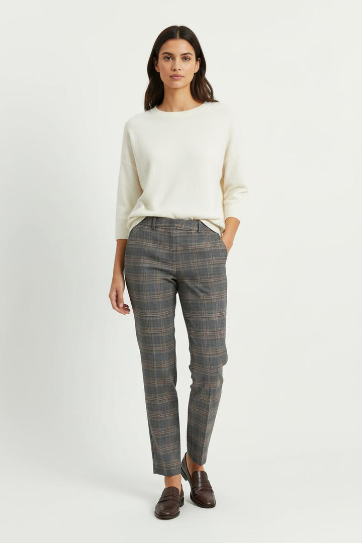 Pantalon Carreaux Gris et Marron - Taille XS/34 de la marque ba&sh | PARAD85952 - Vendu par Paradigme - Image 1