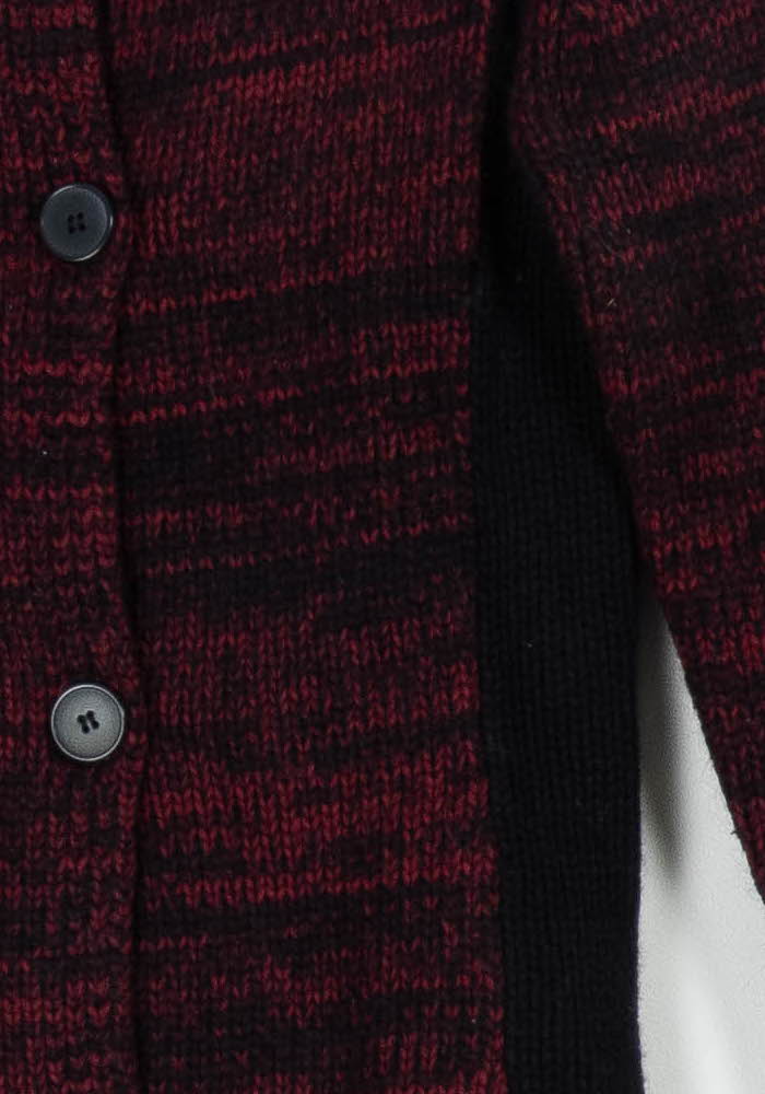 Cardigan Bordeaux et Noir - Taille XS/34 de la marque Comptoir des Cotonniers | PARAD85961 - Vendu par Paradigme - Image 3