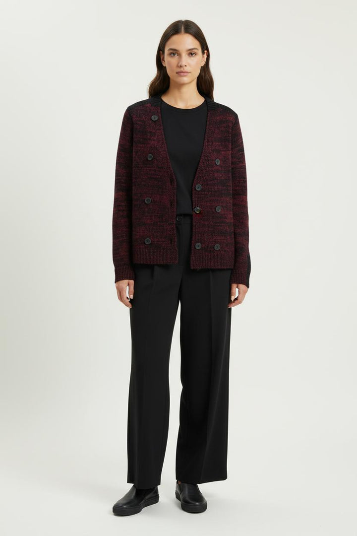 Cardigan Bordeaux et Noir - Taille XS/34 de la marque Comptoir des Cotonniers | PARAD85961 - Vendu par Paradigme - Image 1