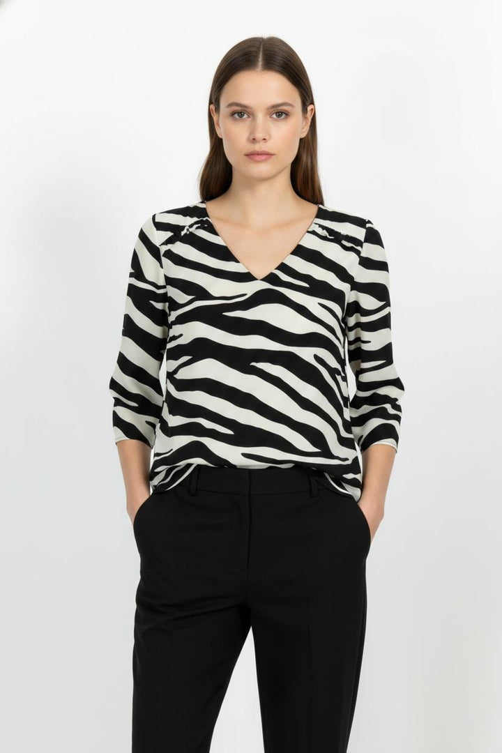 Blouse Noire et Beige - Taille L/40 de la marque Liu Jo | PARAD86002 - Vendu par Paradigme - Image 1