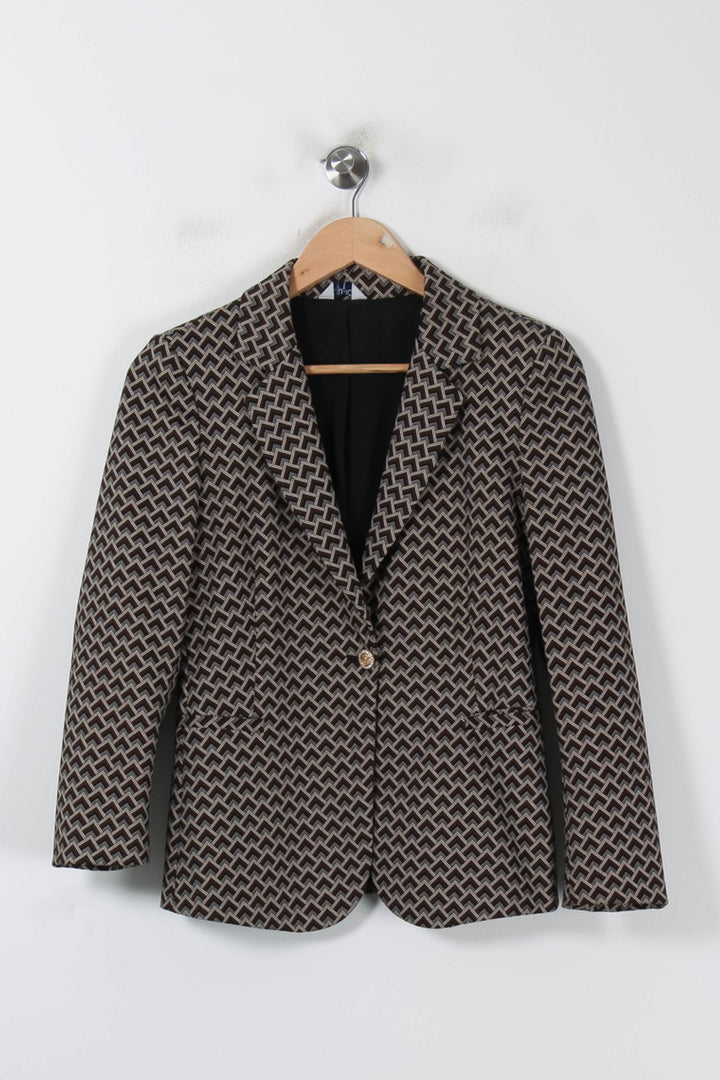 Blazer Marron et Noir - Taille S/36 de la marque Liu Jo | PARAD86006 - Vendu par Paradigme - Image 2