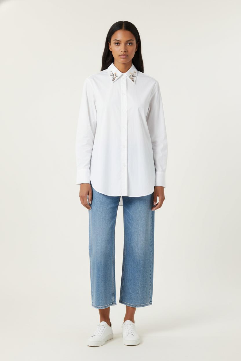 Chemise Blanche - Taille S/36 de la marque Sandro | PARAD86007 - Vendu par Paradigme - Image 1