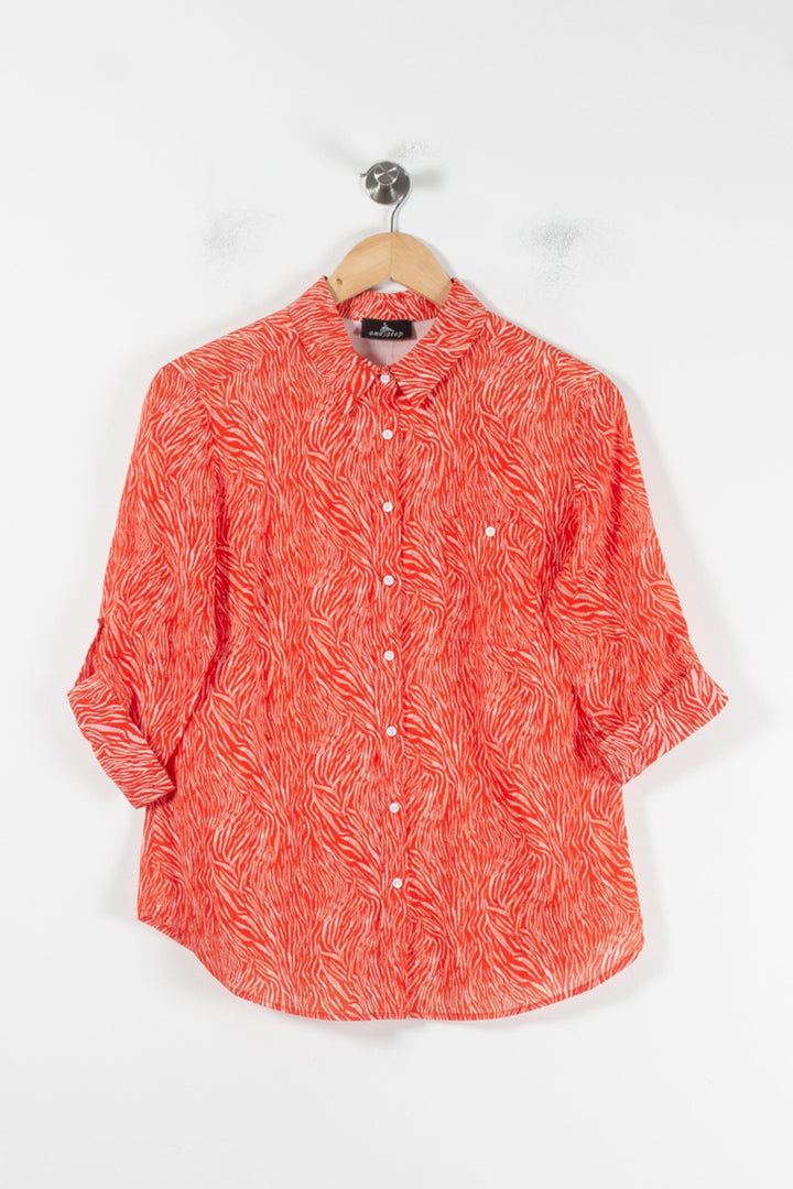 Chemise Orange et Blanche - Taille M/38 de la marque One Step | PARAD86010 - Vendu par Paradigme - Image 2