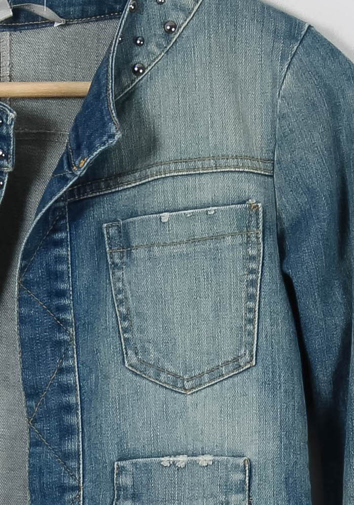 Veste En Jean Bleue - Taille M/38 de la marque La Fée Maraboutée | PARAD86012 - Vendu par Paradigme - Image 3
