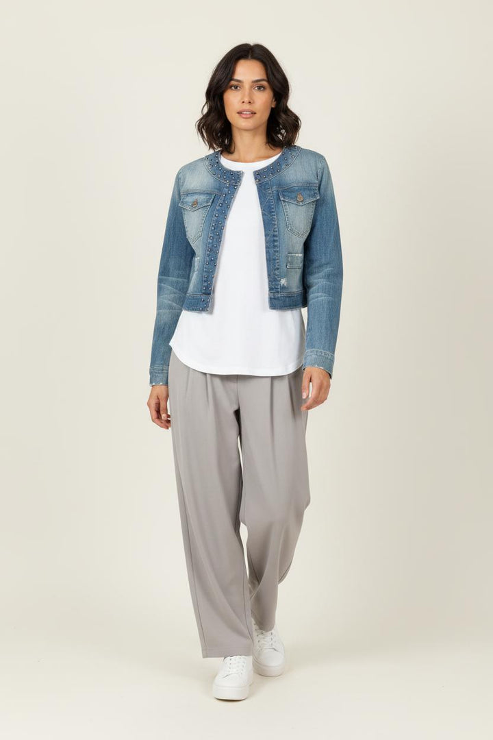 Veste En Jean Bleue - Taille M/38 de la marque La Fée Maraboutée | PARAD86012 - Vendu par Paradigme - Image 1