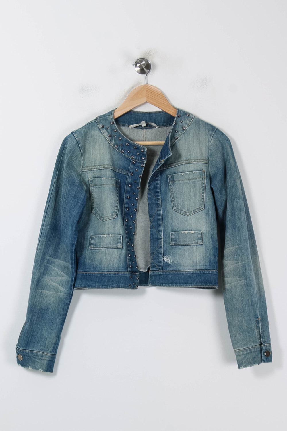 Veste En Jean Bleue - Taille M/38 de la marque La Fée Maraboutée | PARAD86012 - Vendu par Paradigme - Image 2