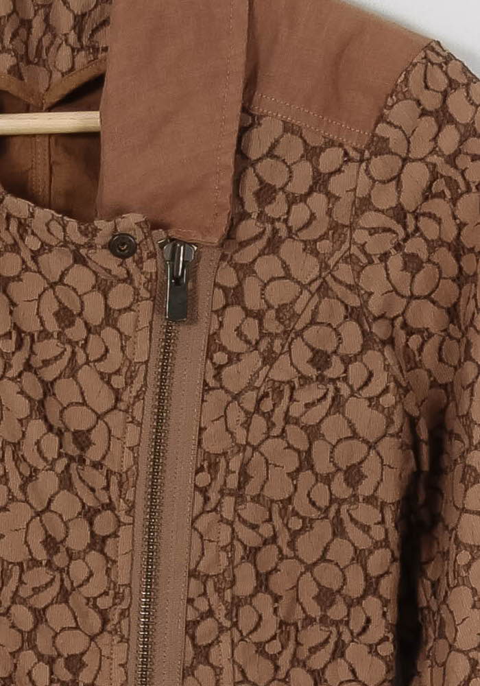 Veste Motard Marron - Taille S/36 de la marque IKKS | PARAD86017 - Vendu par Paradigme - Image 3