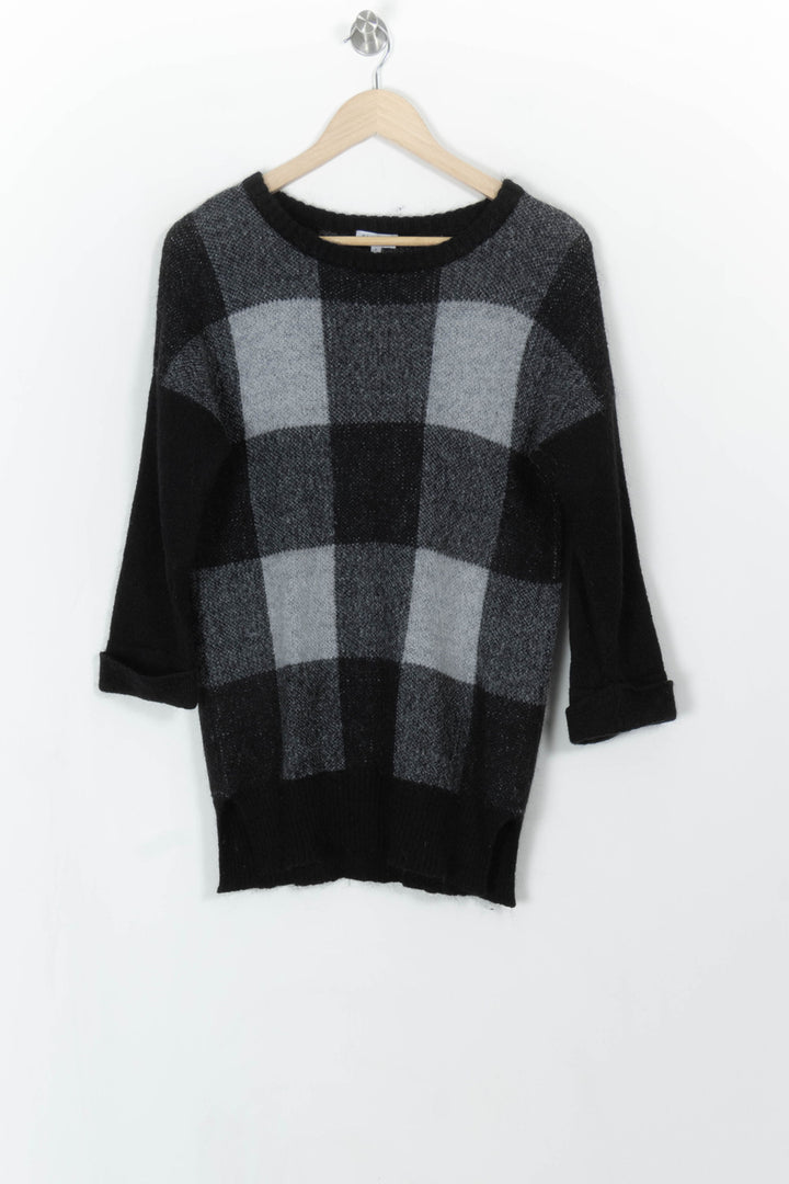 Pull Noir et Gris - Taille S/36 de la marque Claudie Pierlot | PARAD86021 - Vendu par Paradigme - Image 2