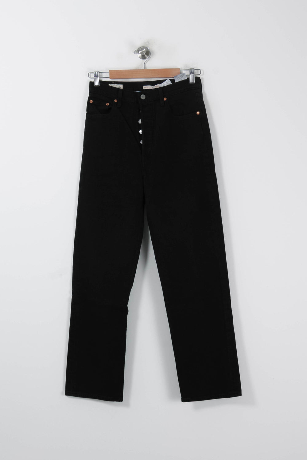 Jean Droit Noir - Taille M/38 de la marque Levi's | PARAD86024 - Vendu par Paradigme - Image 2