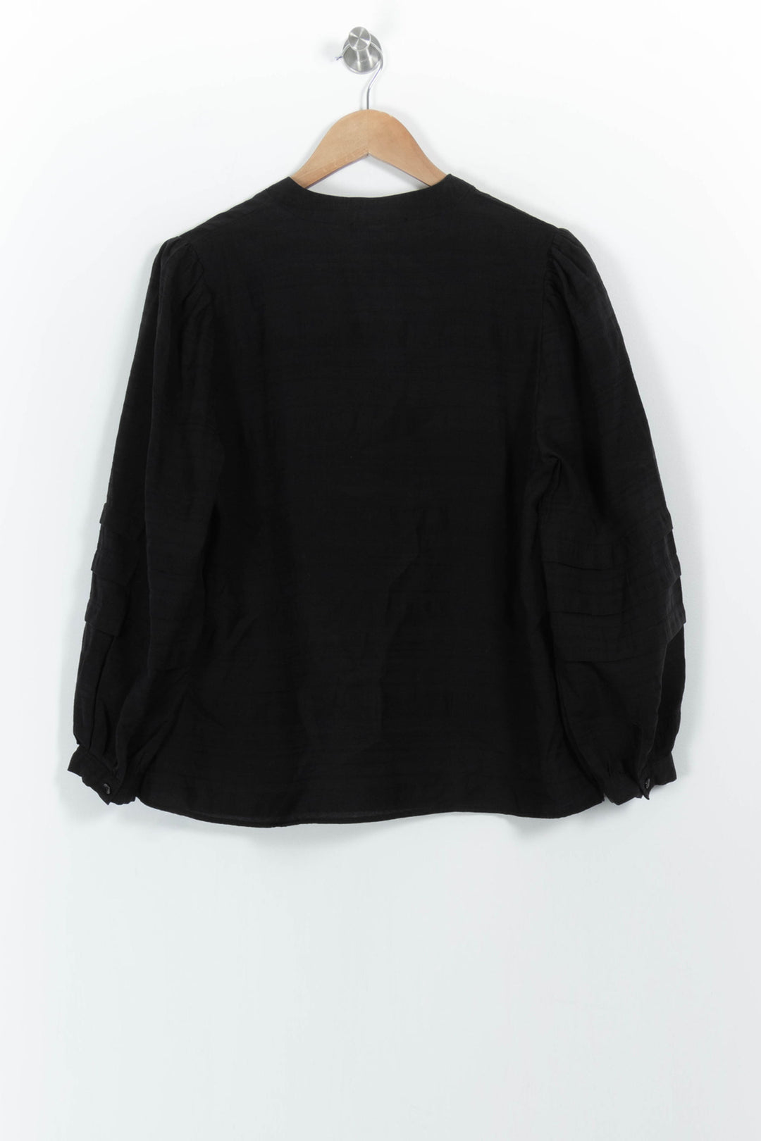 Blouse Noire - Taille M/38 de la marque La Fée Maraboutée | PARAD86030 - Vendu par Paradigme - Image 4
