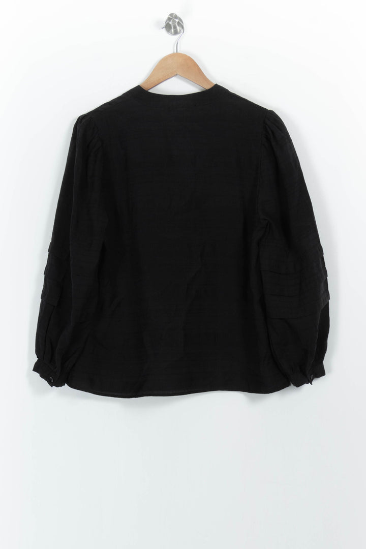 Blouse Noire - Taille M/38 de la marque La Fée Maraboutée | PARAD86030 - Vendu par Paradigme - Image 4