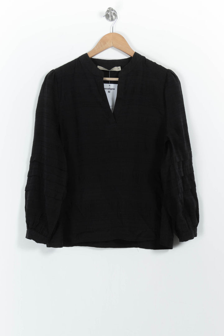 Blouse Noire - Taille M/38 de la marque La Fée Maraboutée | PARAD86030 - Vendu par Paradigme - Image 2