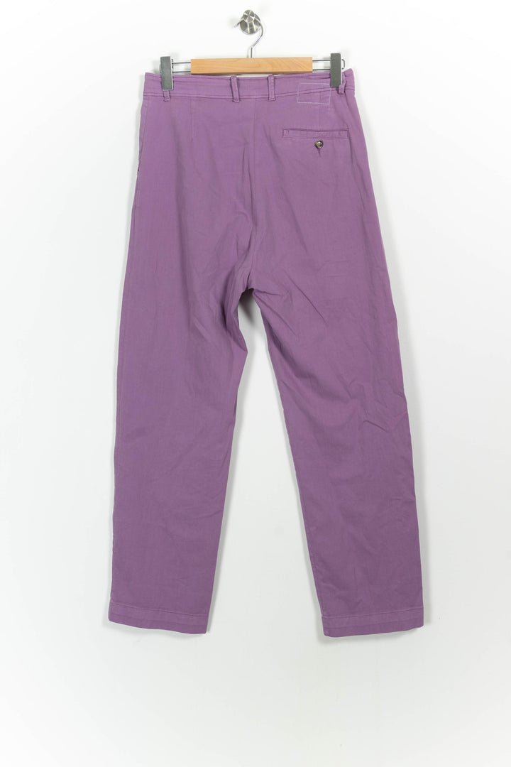 Pantalon Violet - Taille L/40 de la marque Léon & Harper | PARAD86038 - Vendu par Paradigme - Image 4