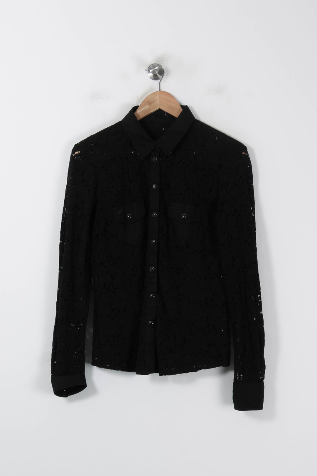 Chemise Noire - Taille L/40 de la marque IKKS | PARAD86040 - Vendu par Paradigme - Image 2