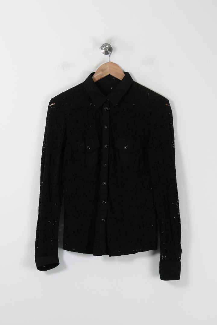 Chemise Noire - Taille L/40 de la marque IKKS | PARAD86040 - Vendu par Paradigme - Image 2