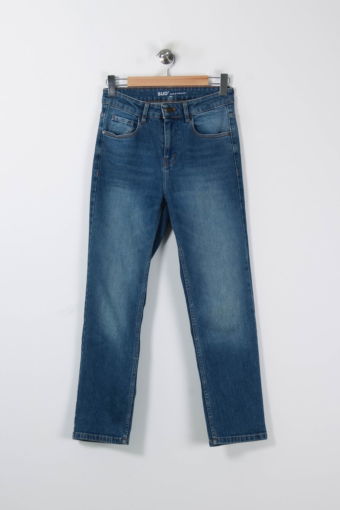 Jean Bleu - Taille M/38 de la marque Sud express | PARAD86044 - Vendu par Paradigme - Image 2